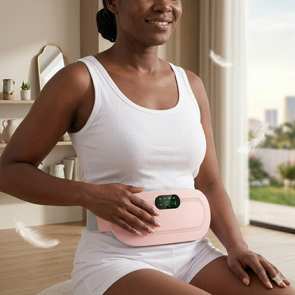 Lureava™ Comfort Heat Belt – Fast Relief for Cramps & Back Pain