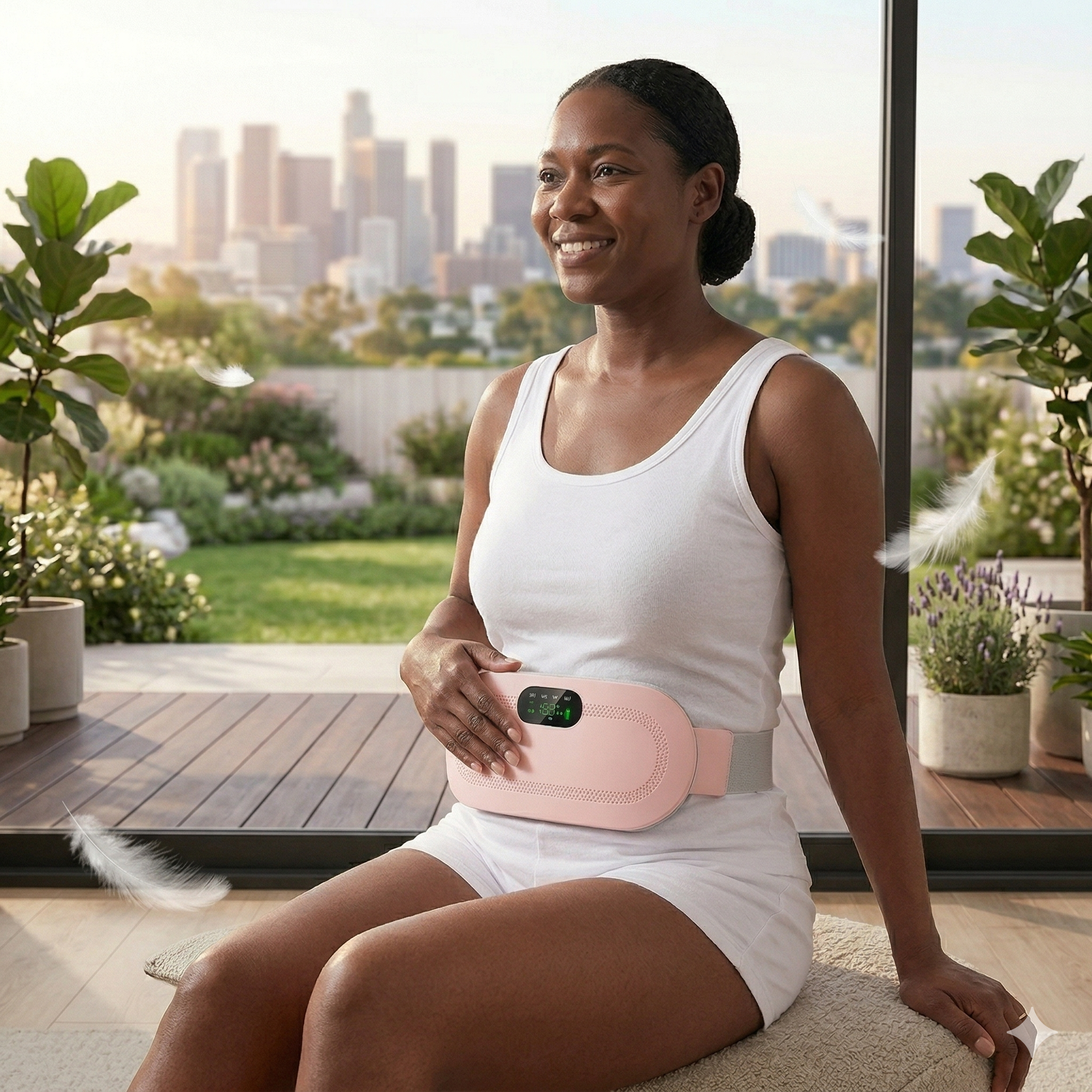 Lureava™ Comfort Heat Belt – Fast Relief for Cramps & Back Pain